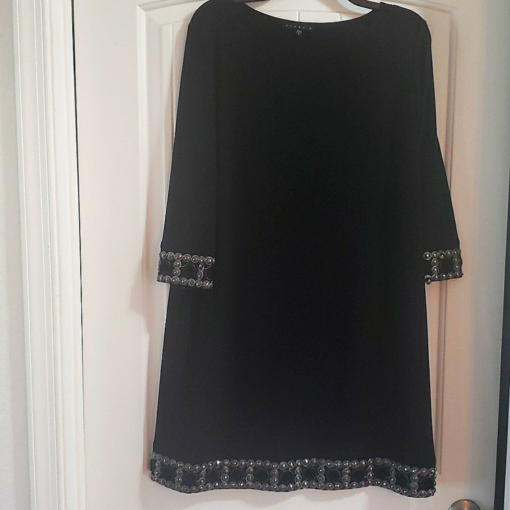 Tiana B. Embellished Trim Dress